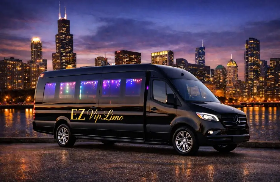 Sprinter Party Transfer Service in Chicago for luxury group transportation