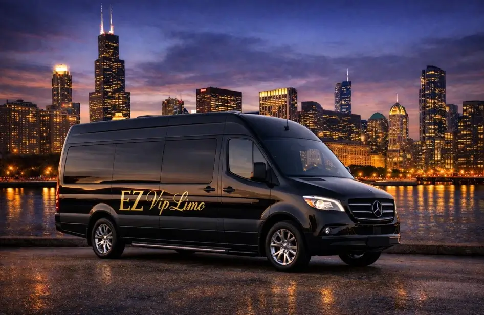 Sprinter Van Transfer Service in Chicago – luxury Sprinter van for airport, corporate, and group transportation