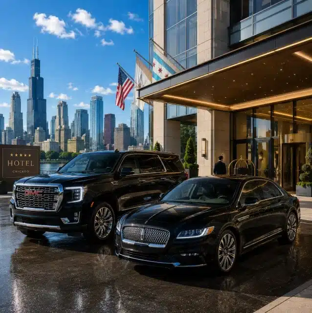 Hotel Transportation Chicago for airport event wedding concert and business rides