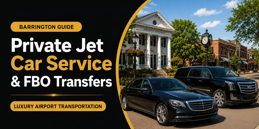 Barrington private jet car service