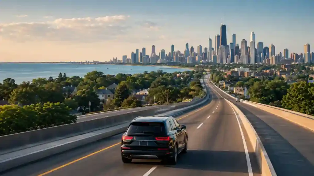 lake zurich chicago limo route