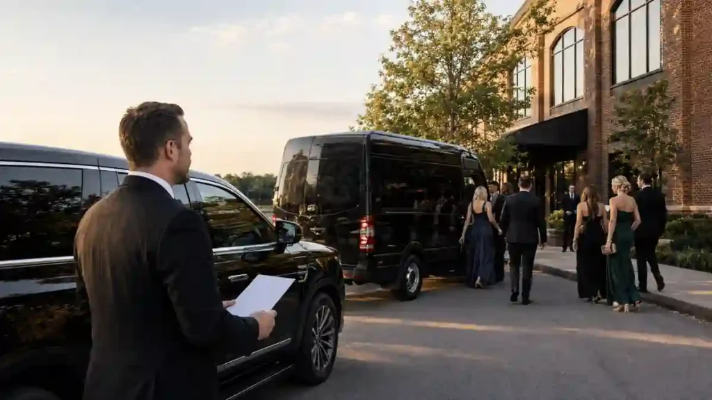 wedding transportation timeline
