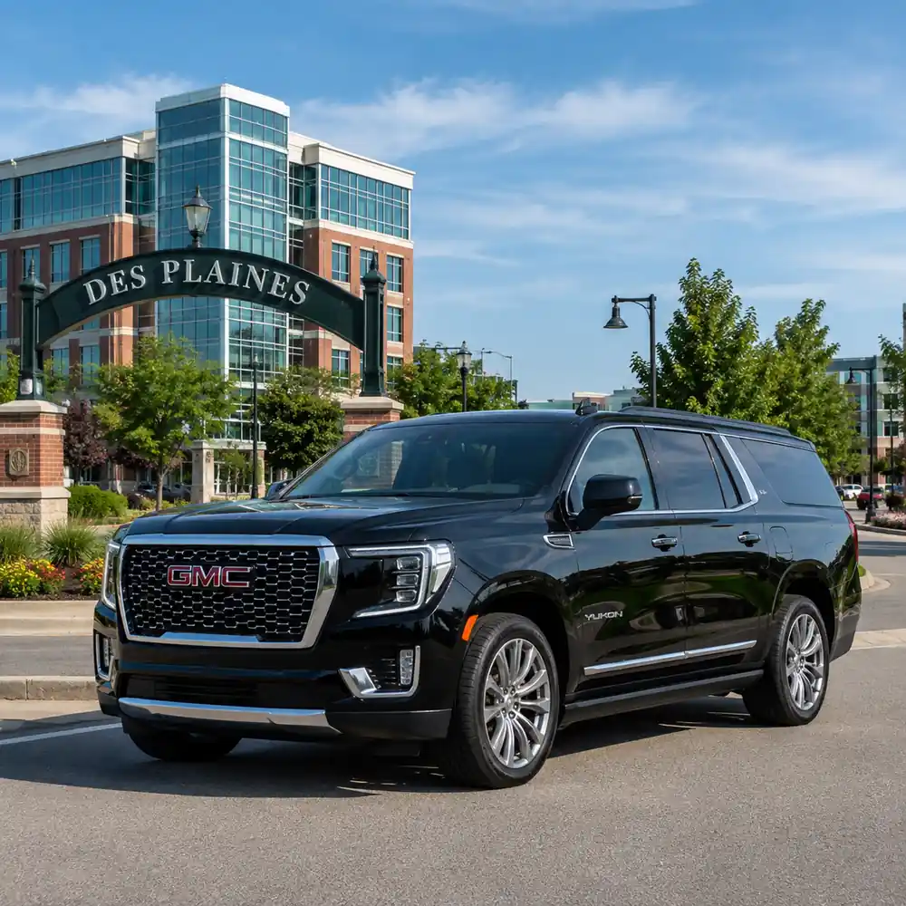 Des Plaines Limo Service private chauffeur vehicle